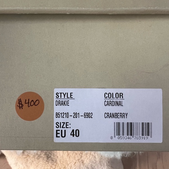 AS98 DRAKIE size 40 NIB Cardinal Cranberry - Picture 5 of 11